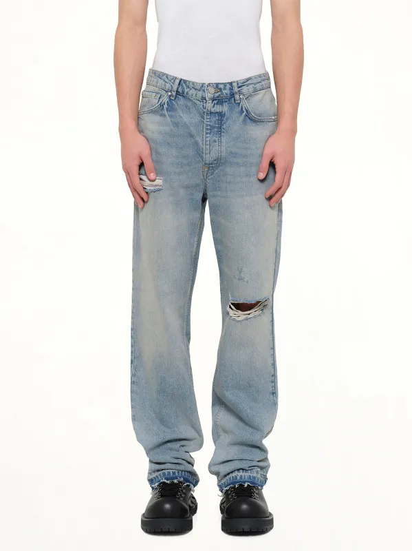 Heaton Denim in Light Vintage Blue made by Represent