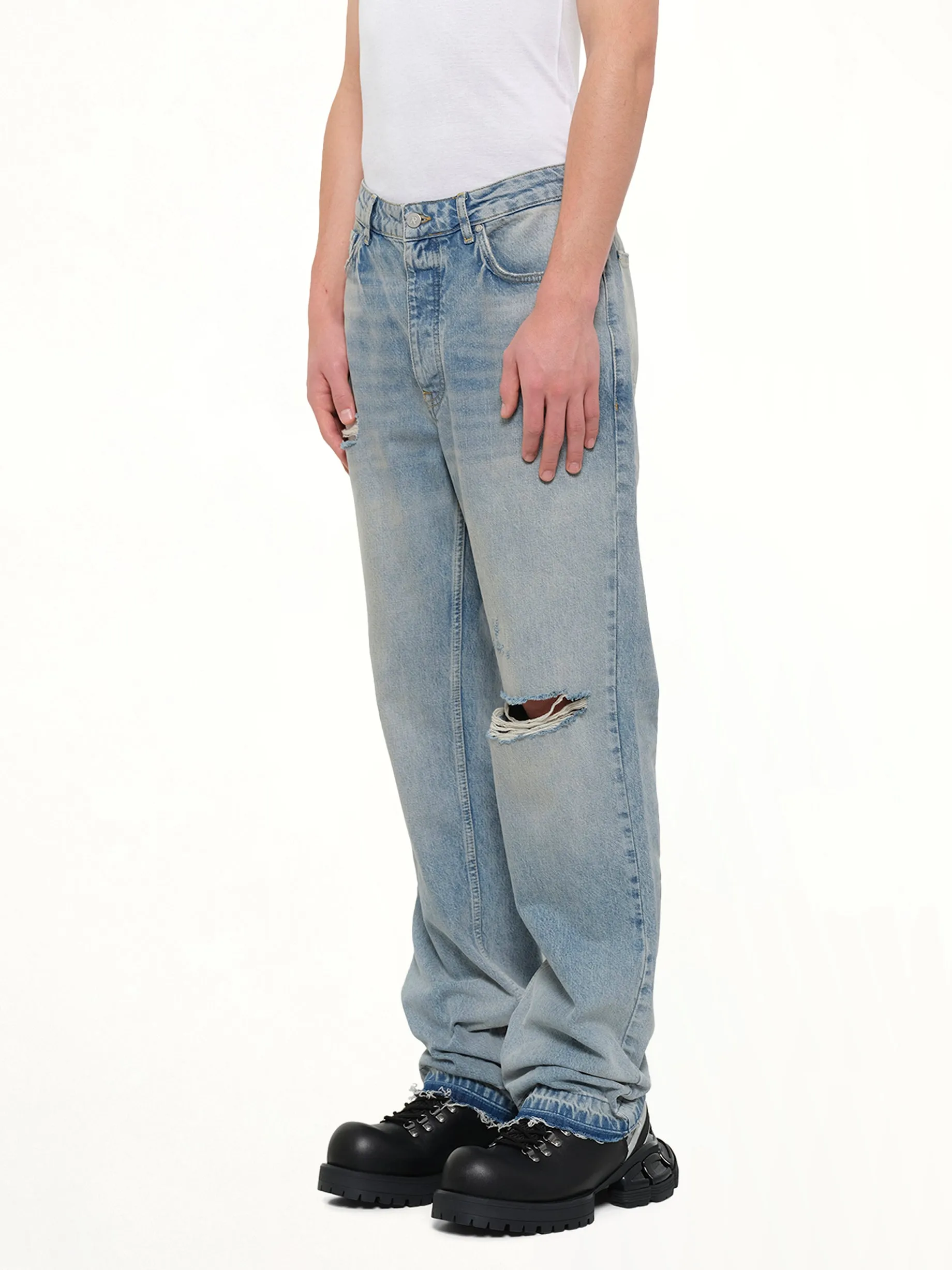 Heaton Denim in Light Vintage Blue sold by MARAIS product image thumbnail 3