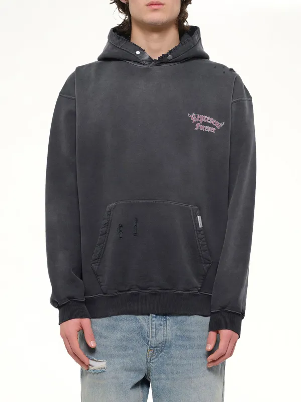 Duality Hoodie in Washed Black made by Represent