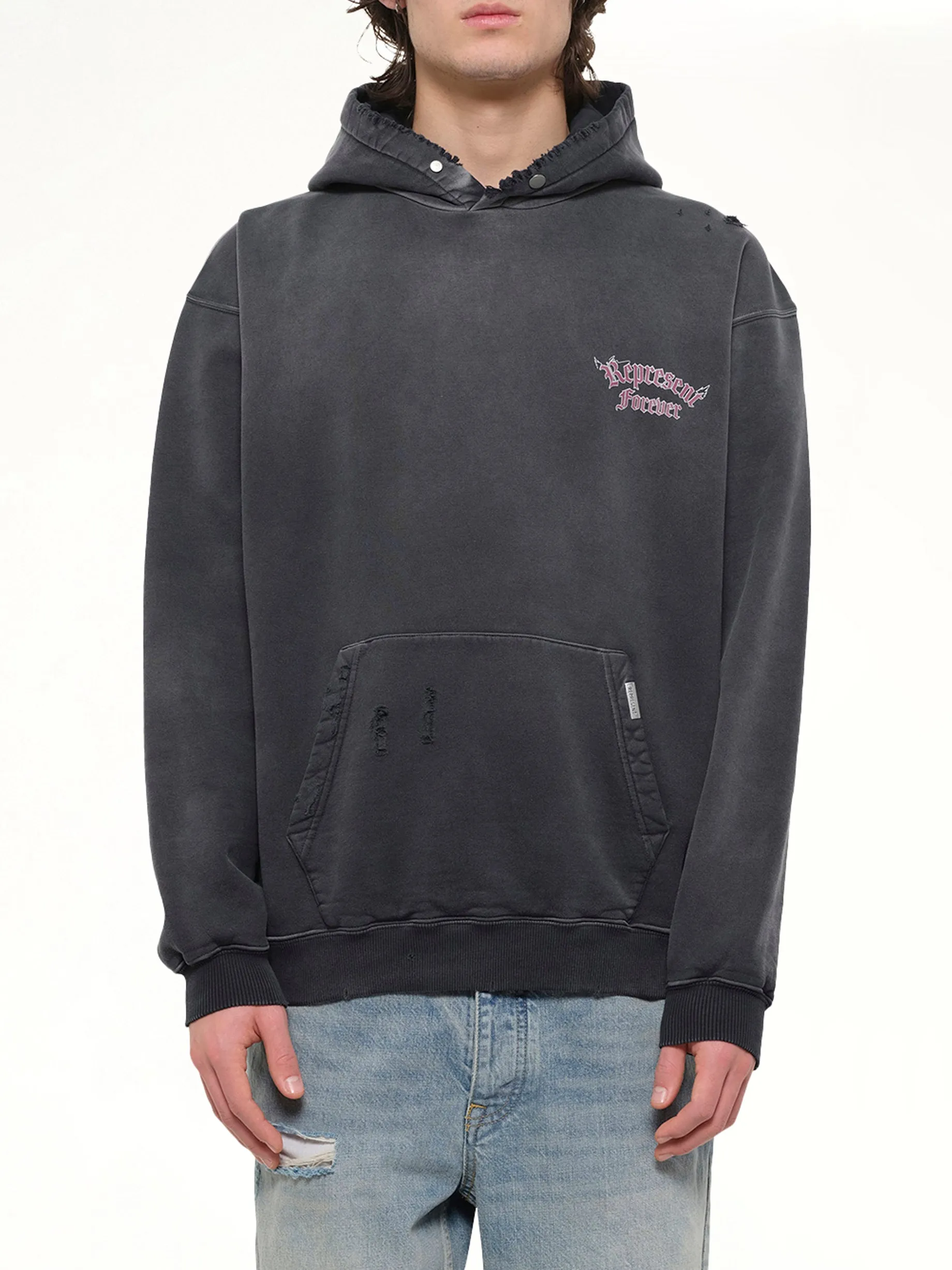 Duality Hoodie in Washed Black sold by MARAIS