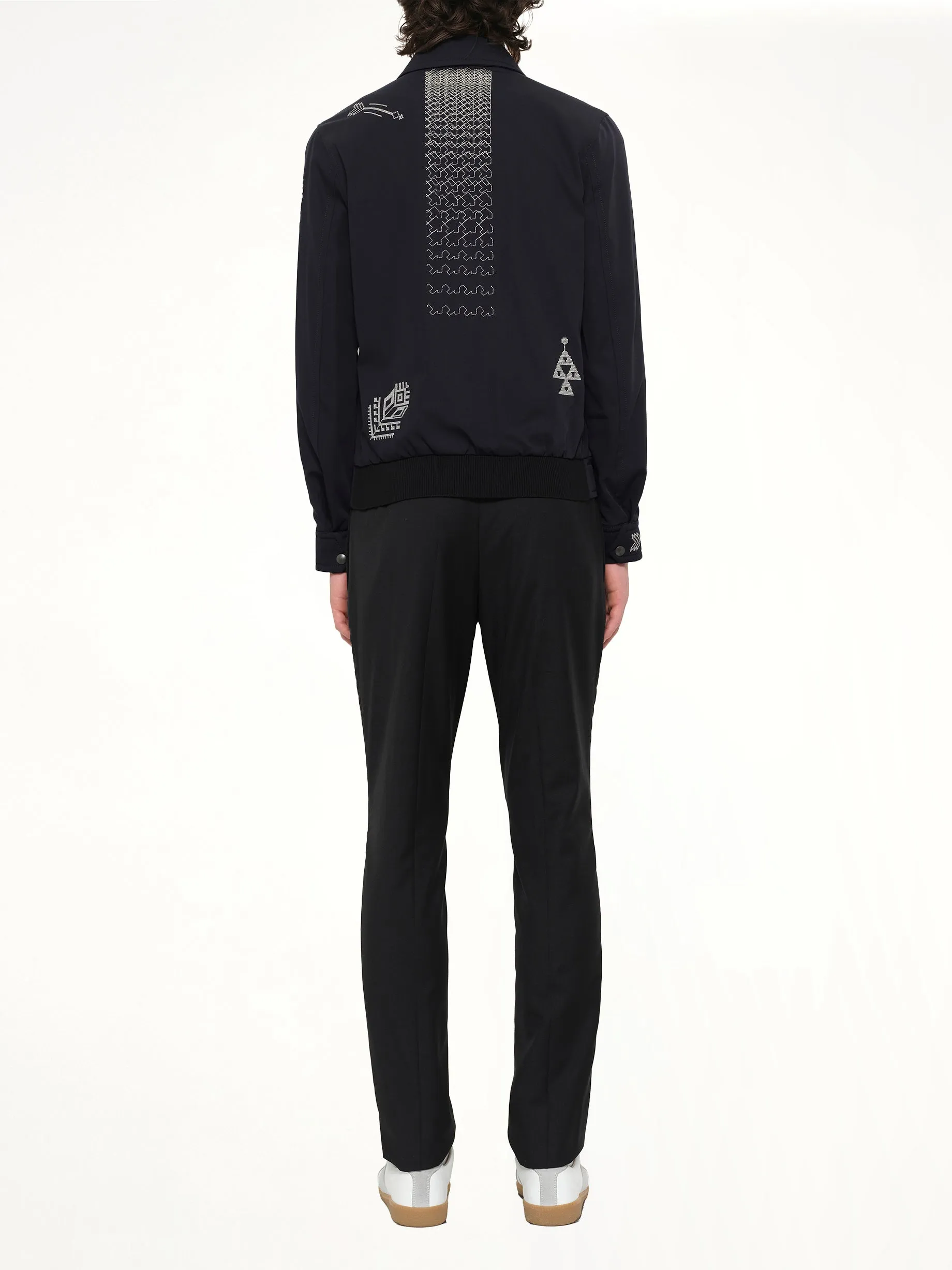 Embroidered Jacket in Blue sold by MARAIS product image thumbnail 4