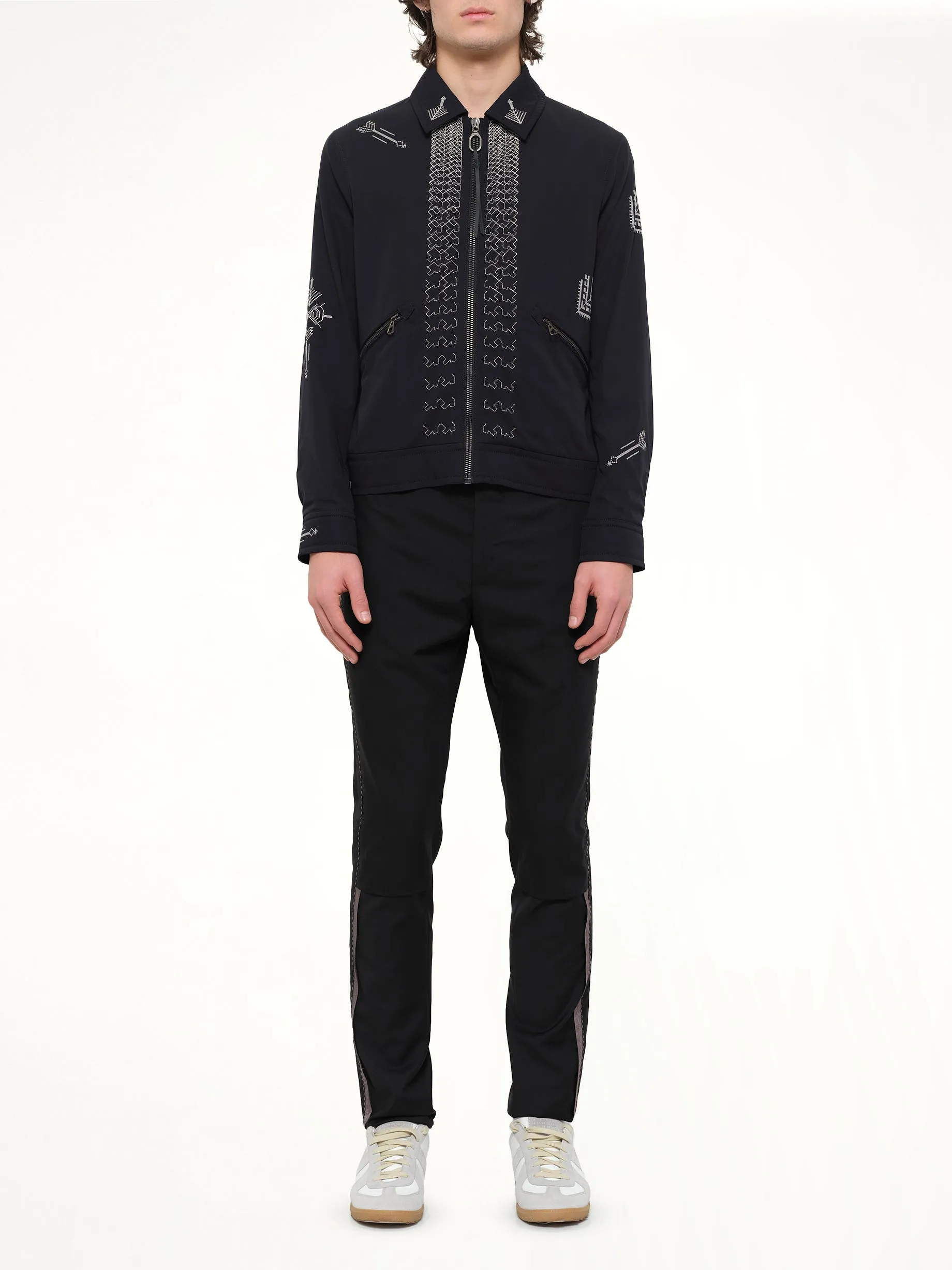 Embroidered Jacket in Blue sold by MARAIS product image thumbnail 2