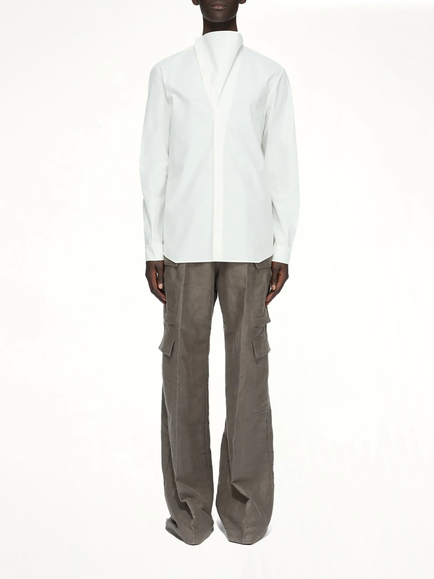 Cotton Poplin Island Shirt in Milk sold by MARAIS product image thumbnail 4
