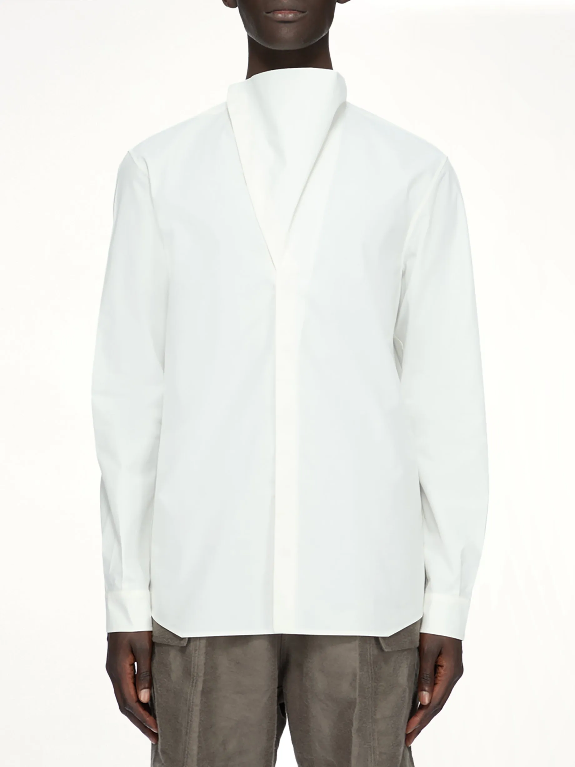 Cotton Poplin Island Shirt in Milk sold by MARAIS