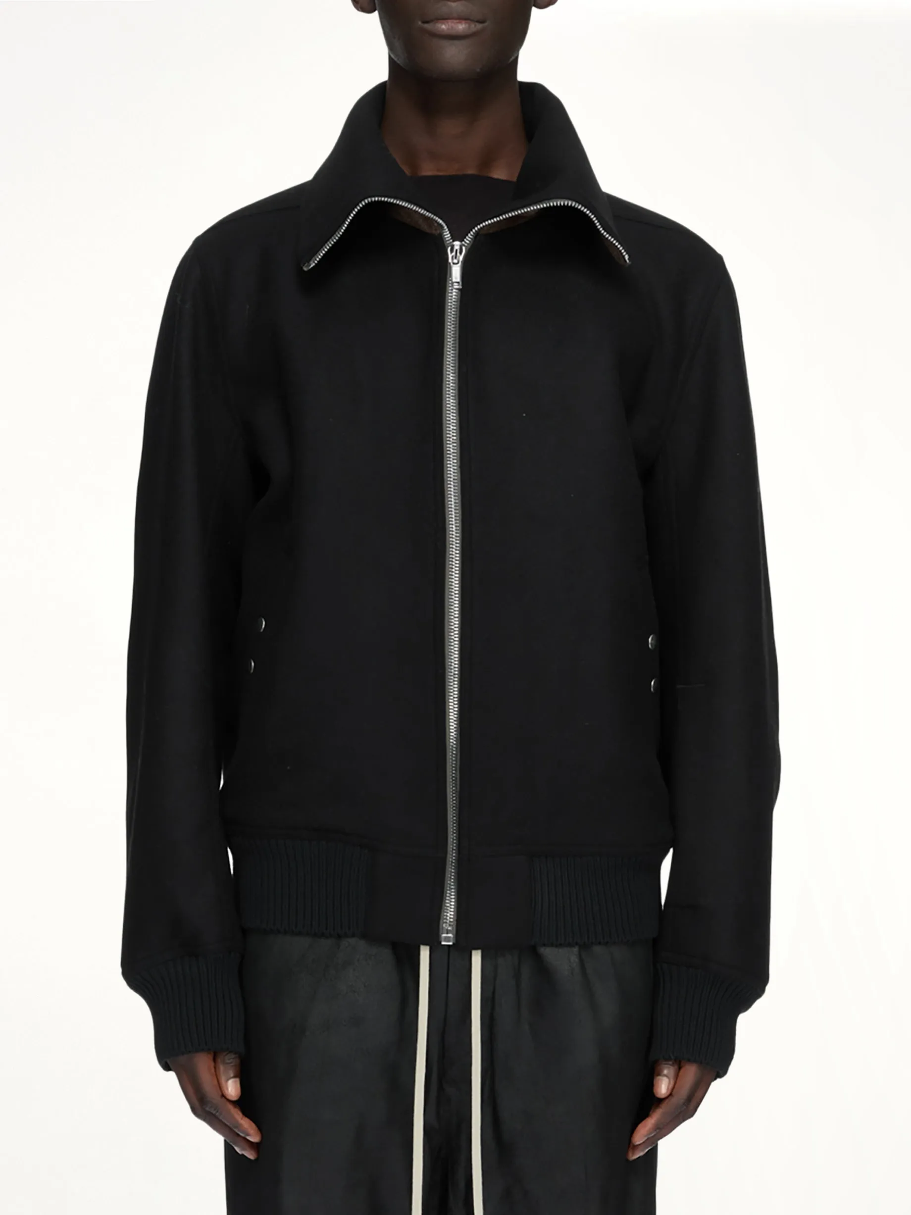 Melton Dracuflight Jacket in Black sold by MARAIS
