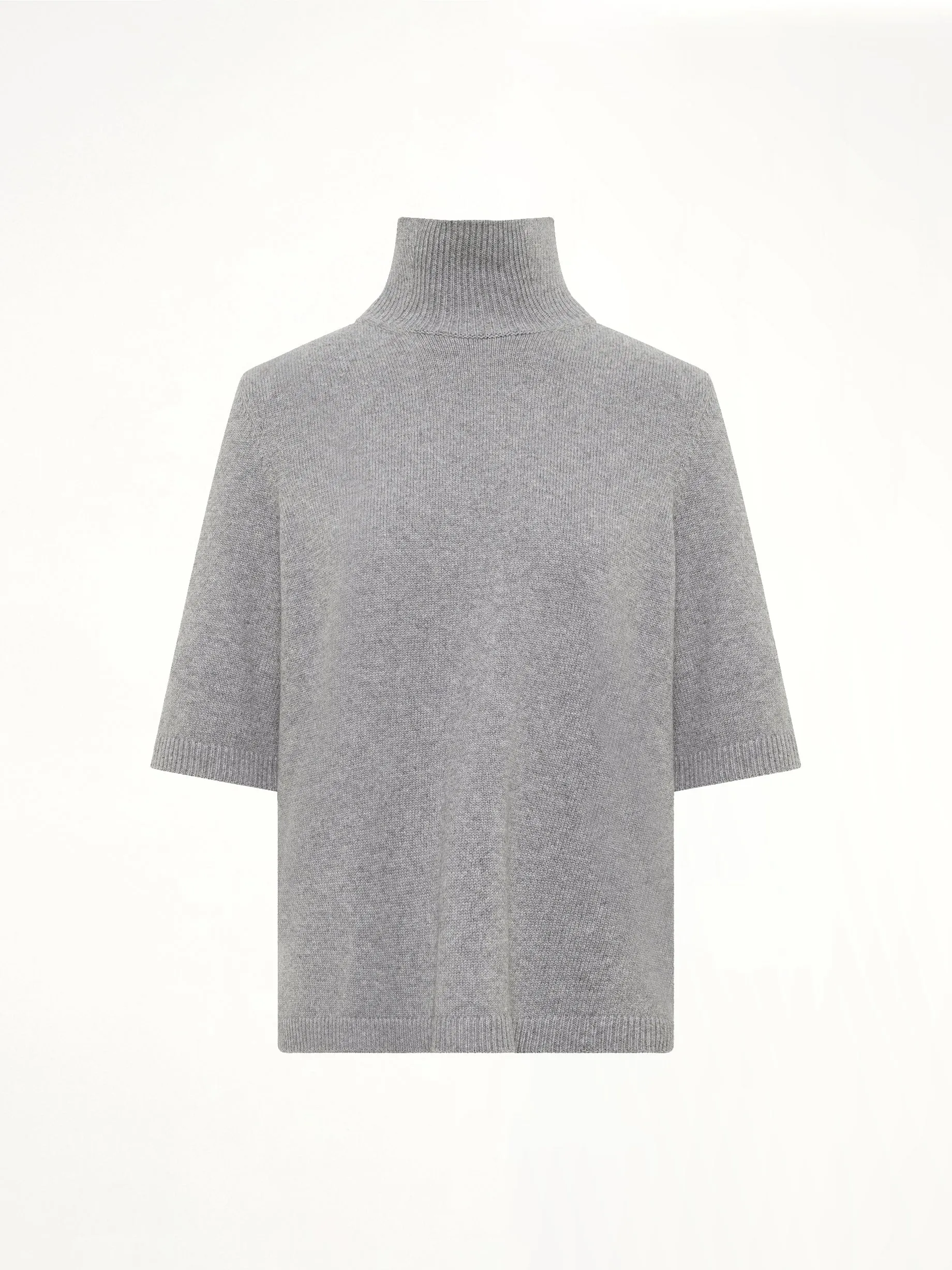 Light Cashmere Highneck Jumper in Heather Grey sold by MARAIS product image thumbnail 2
