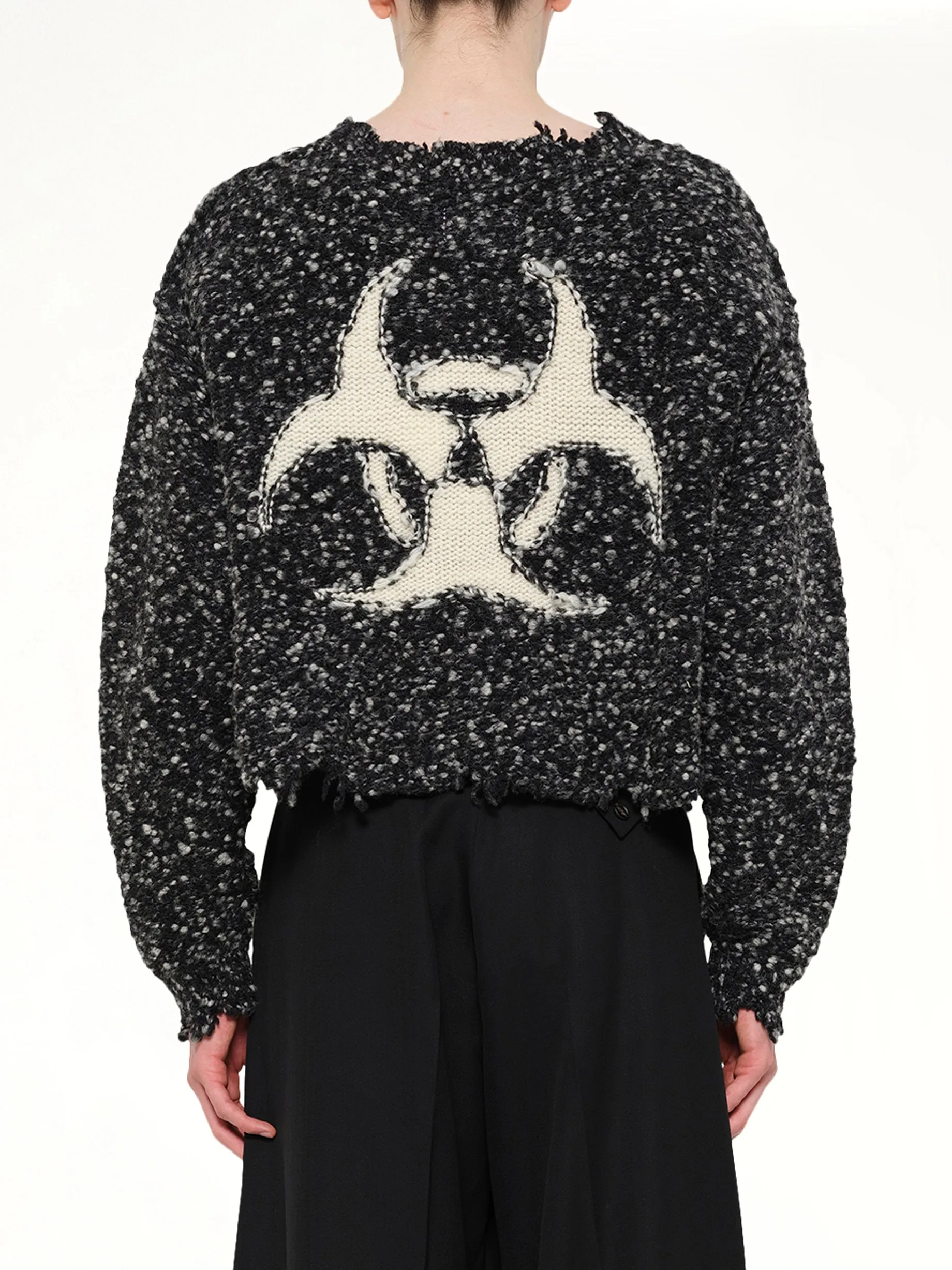 Acting Gas Mask Knit Pullover in Charcoal sold by MARAIS product image thumbnail 5