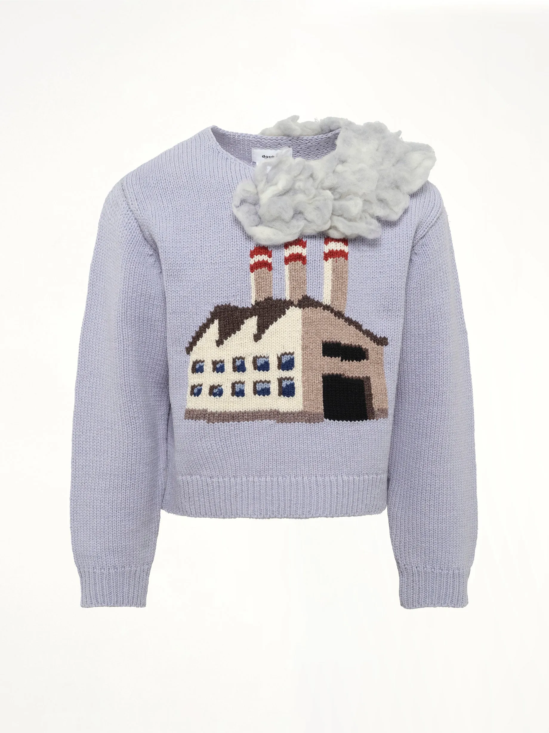 Smoking Factory Intarsia Knit Pullover in Blue sold by MARAIS product image thumbnail 2