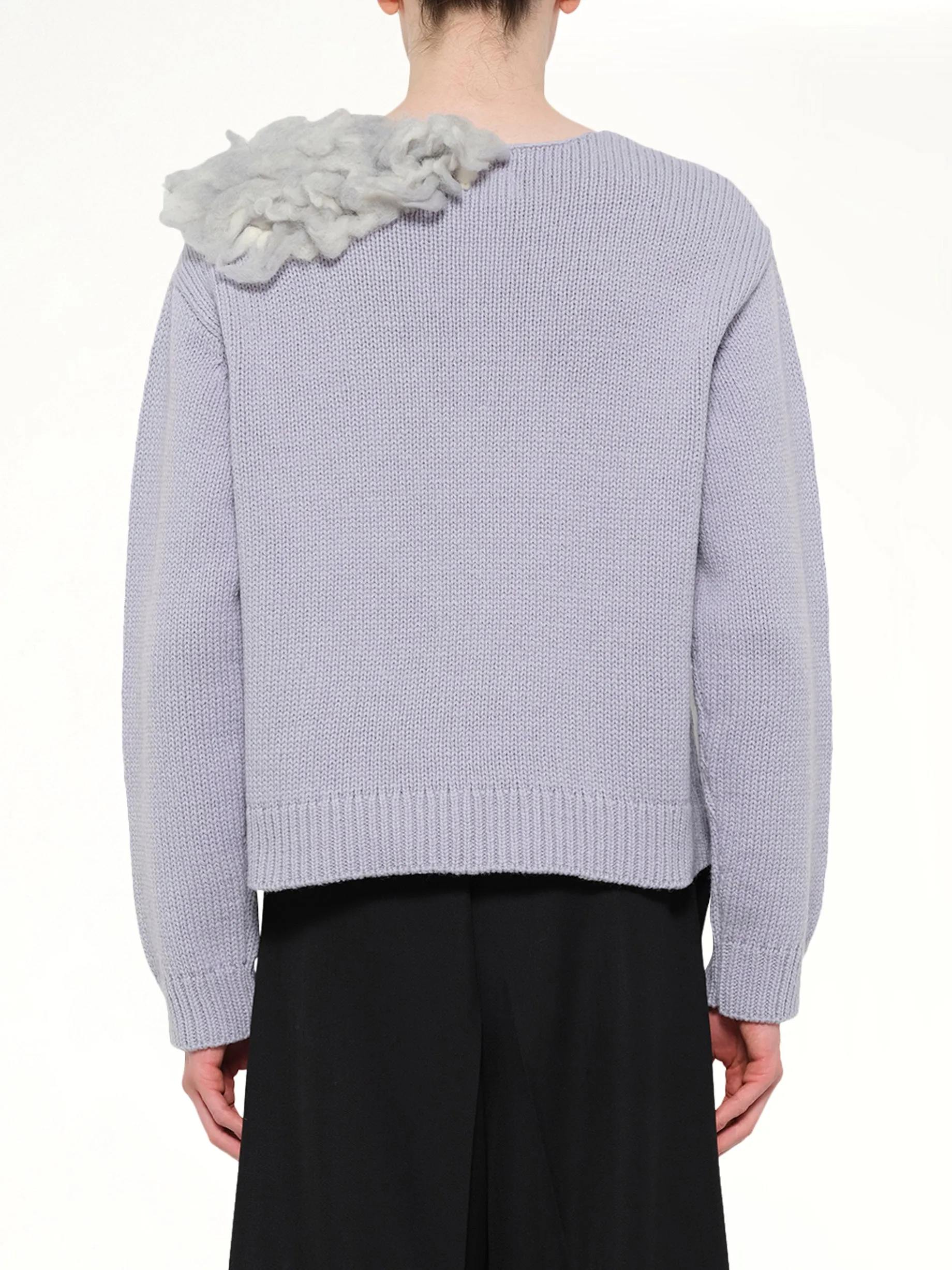 Smoking Factory Intarsia Knit Pullover in Blue sold by MARAIS product image thumbnail 5