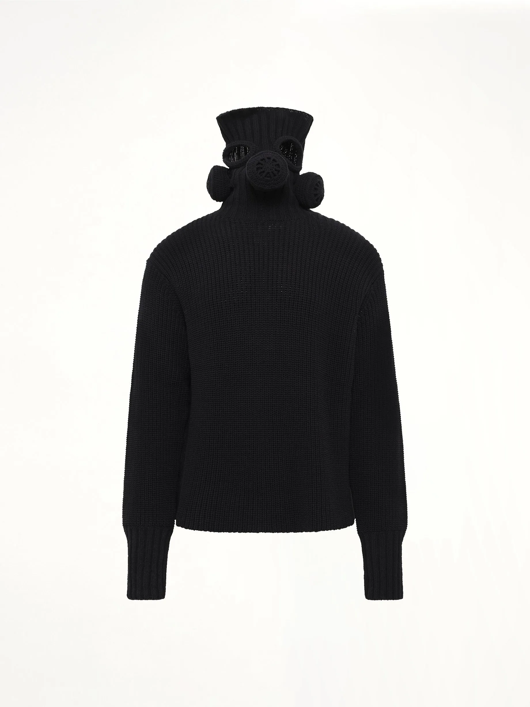 Gas Mask Turtleneck Knit in Black sold by MARAIS product image thumbnail 2
