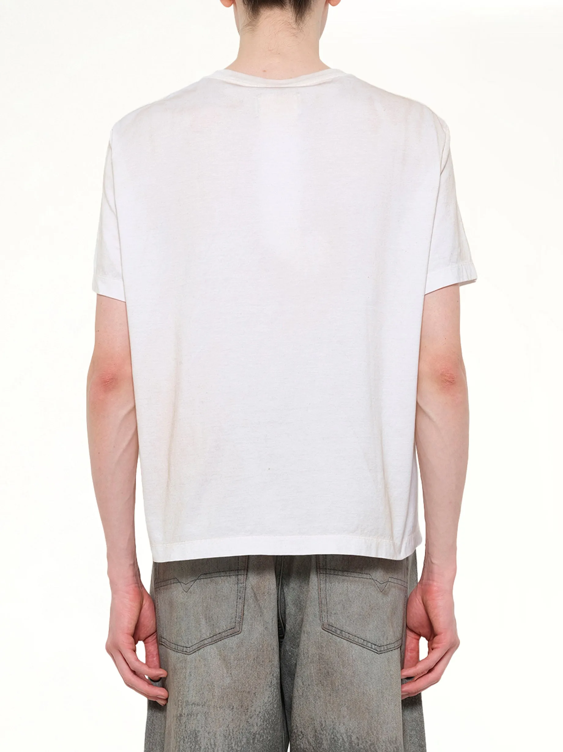 Trompe L’Oeil Embroidery T-Shirt in White sold by MARAIS product image thumbnail 5