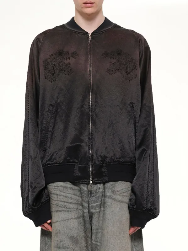 Threadless Air Embroidery Souvenir Jacket in Black made by Doublet