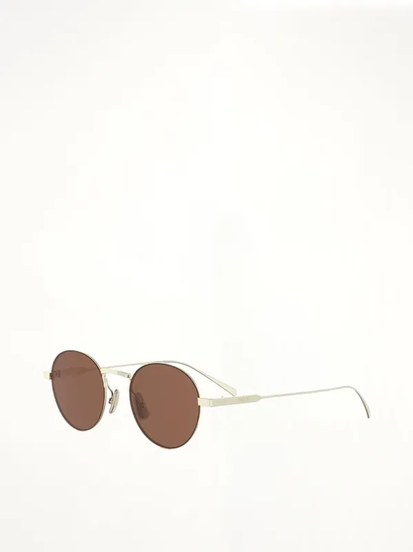 Celine CL40346U Metal Sunglasses in Shiny Gold made by Celine