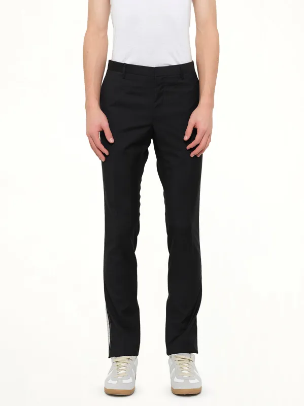 D8 Slimfit Pants in Black made by Lanvin