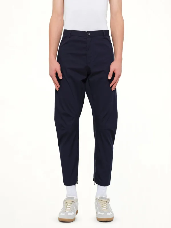Cut Biker Pants in Blue made by Lanvin