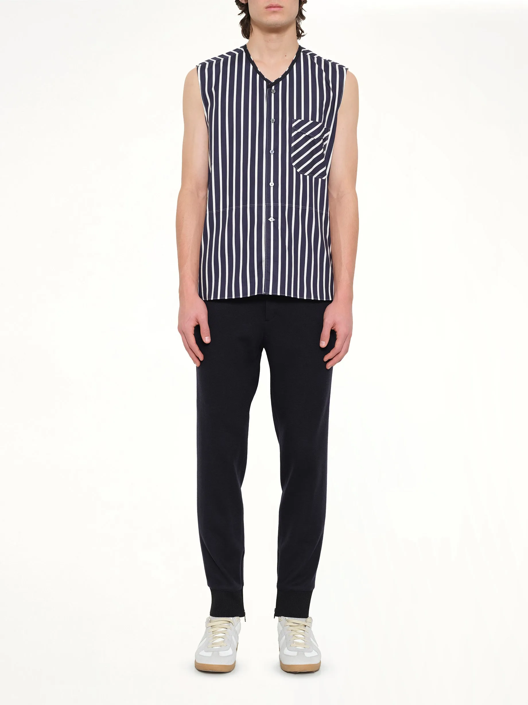 Ribbon V Neck in Navy sold by MARAIS product image thumbnail 2