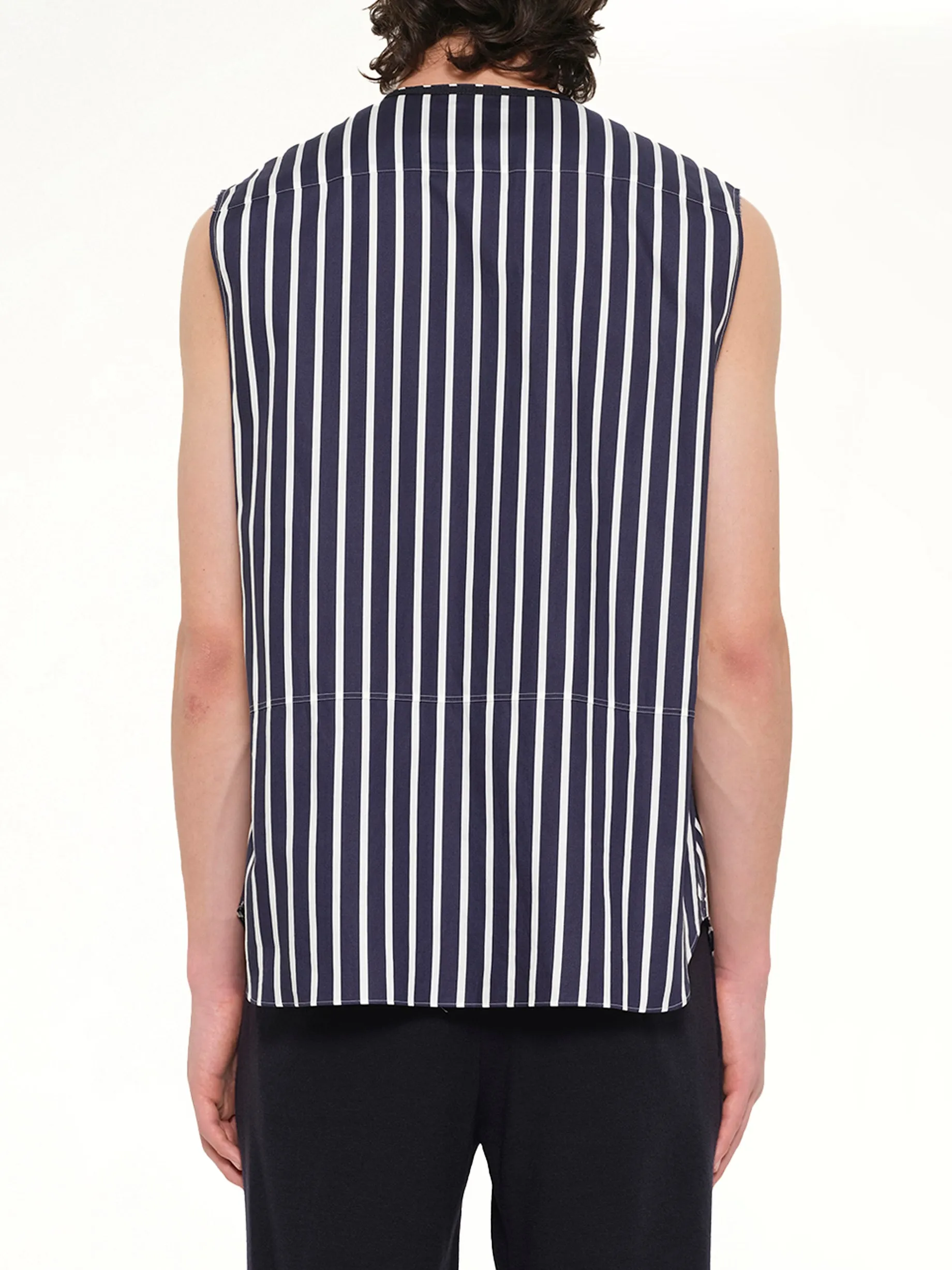 Ribbon V Neck in Navy sold by MARAIS product image thumbnail 3