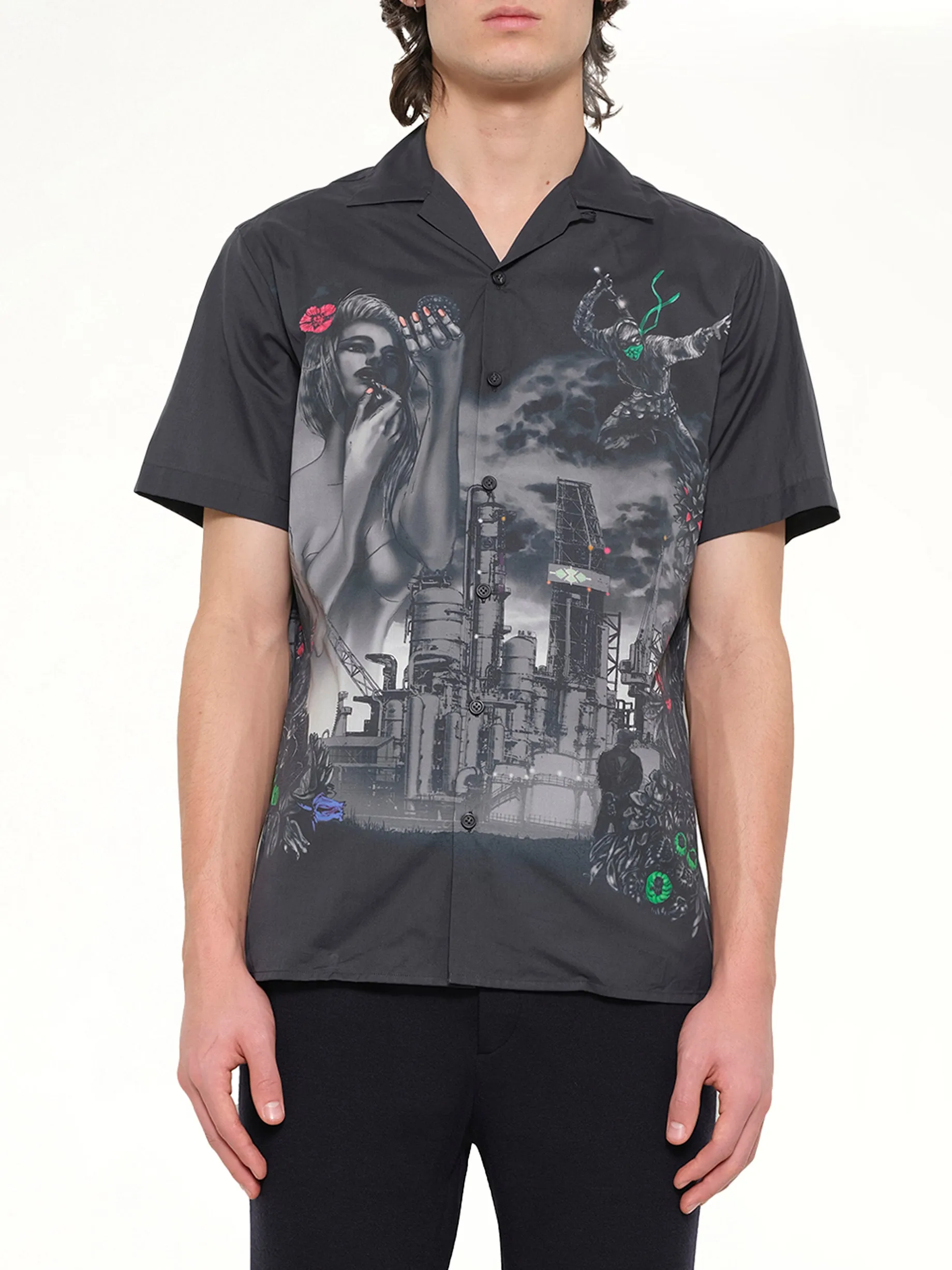 Bowling Shirt in Black sold by MARAIS