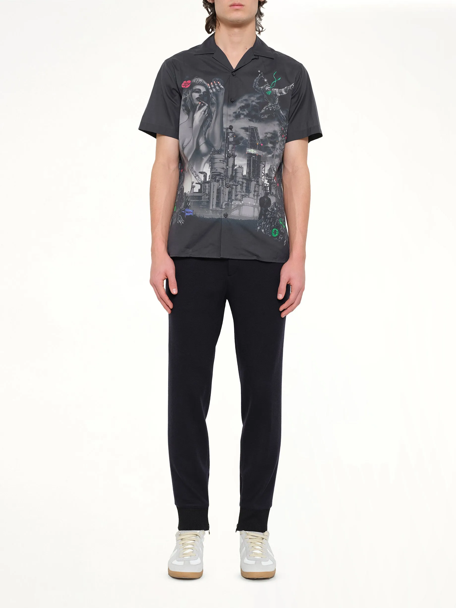 Bowling Shirt in Black sold by MARAIS product image thumbnail 2