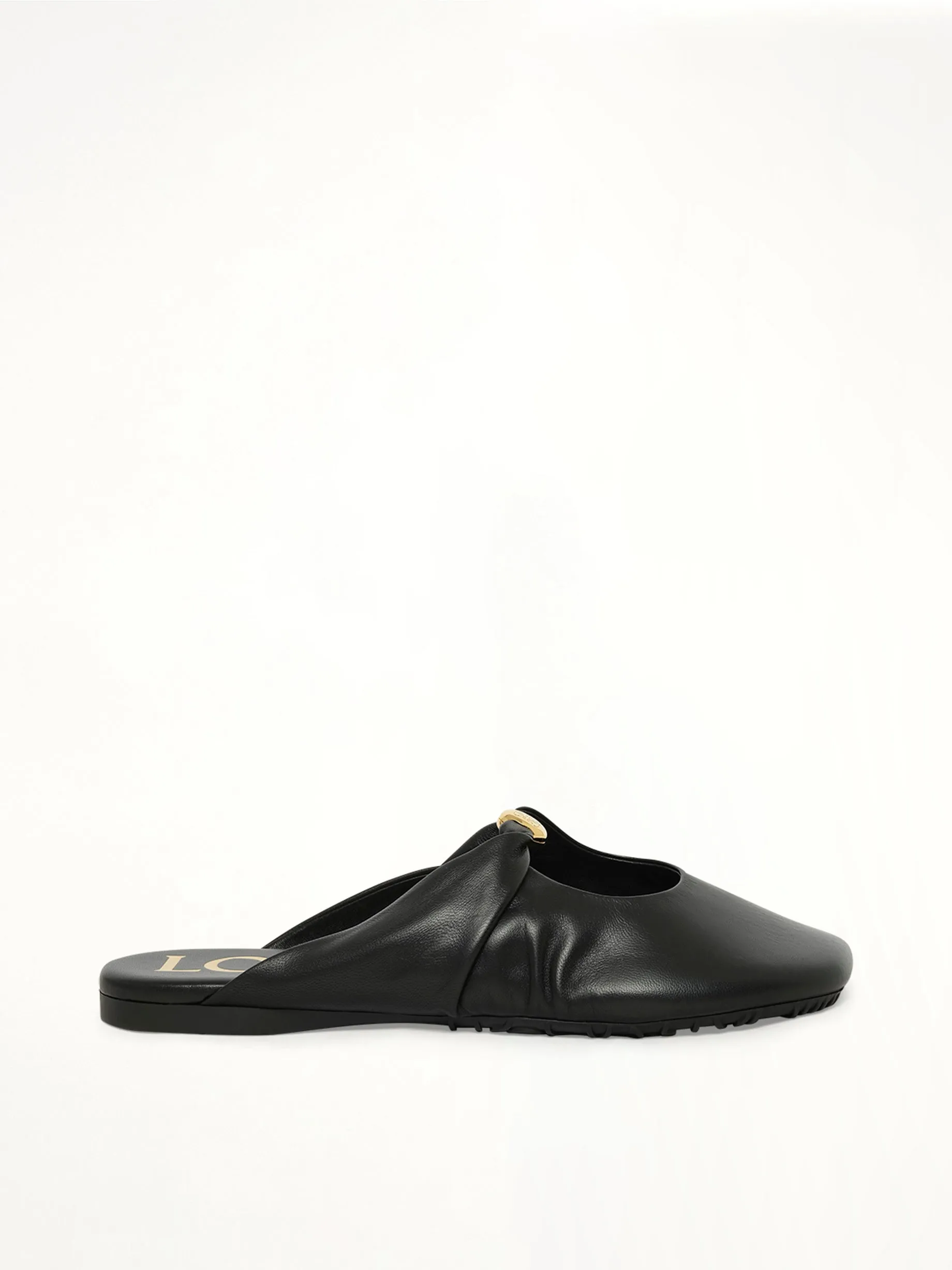 Pebble Soft Mule in Black sold by MARAIS