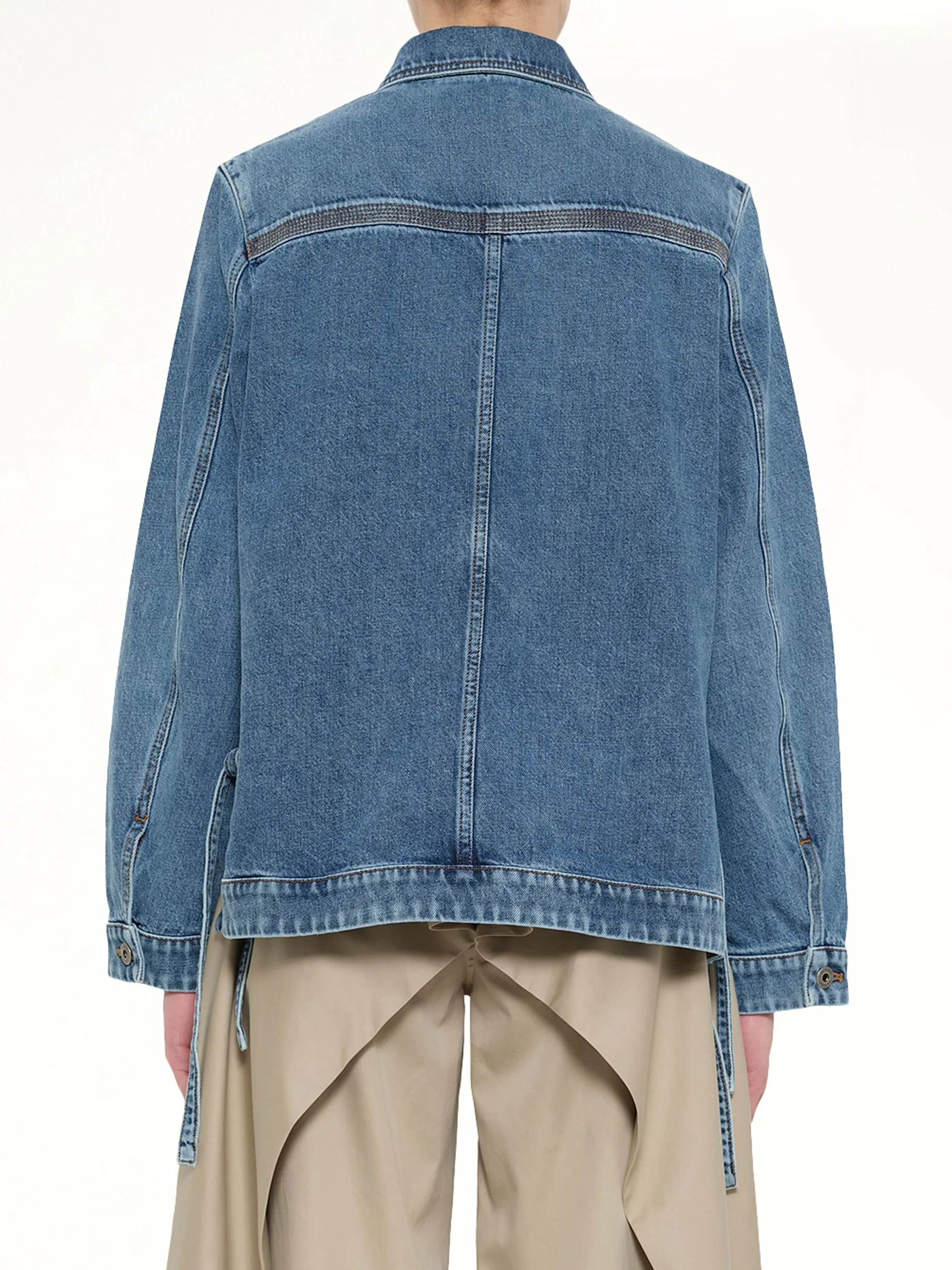 Workwear Jacket in Jeans Blue sold by MARAIS product image thumbnail 5