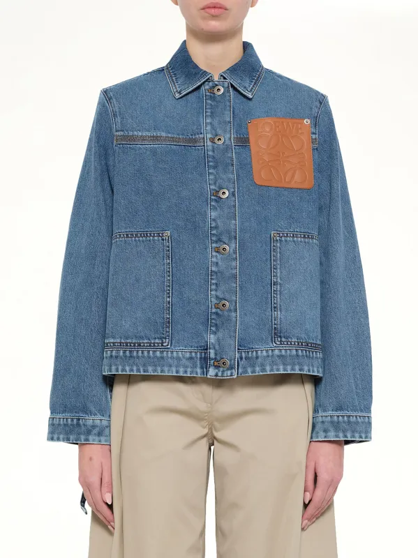 Workwear Jacket in Jeans Blue made by Loewe
