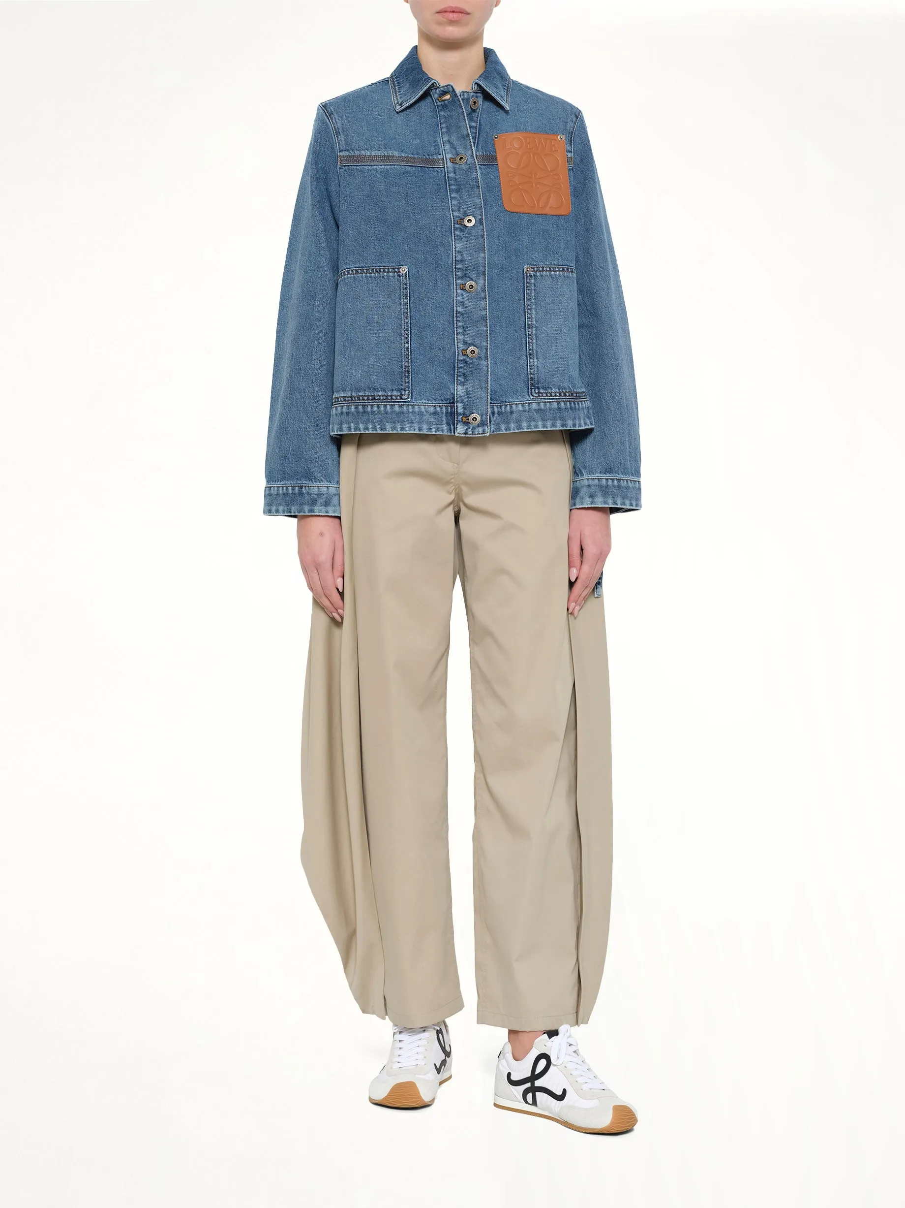 Workwear Jacket in Jeans Blue sold by MARAIS product image thumbnail 4