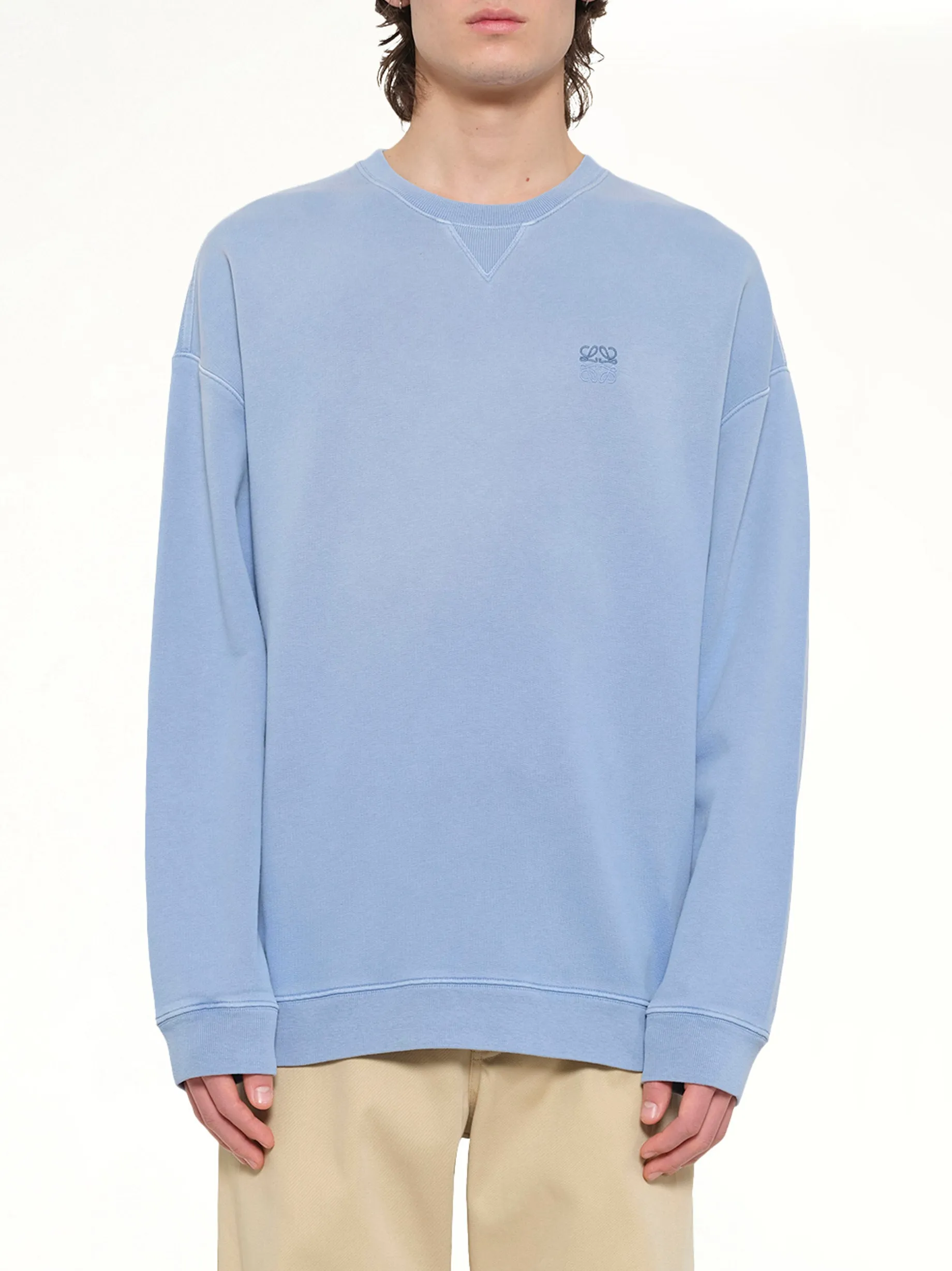 Faded Sweatshirt in Blue sold by MARAIS