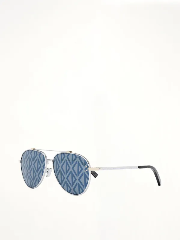 CD Diamond A1U F2B459 Pilot Sunglasses in Blue made by Dior