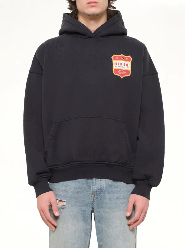 Filtaro Crest Hoodie in Vintage Black made by Rhude