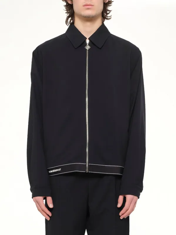 Tailored Sports Jacket in Black made by Casablanca