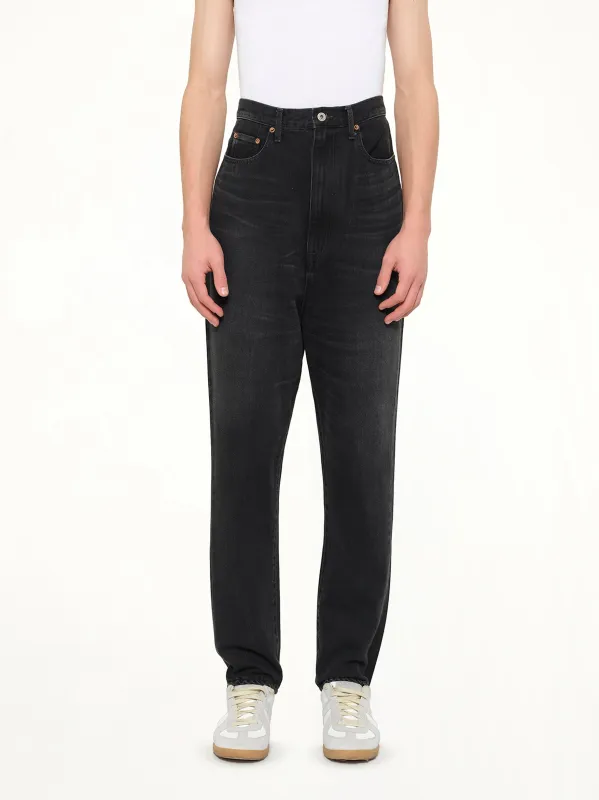 Denim Slim Pants in Black made by Doublet