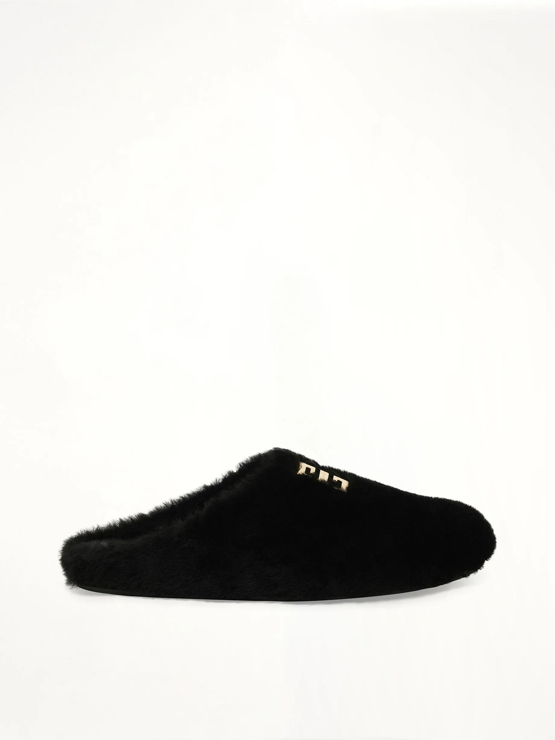 4G Shearling Slip On in Black sold by MARAIS