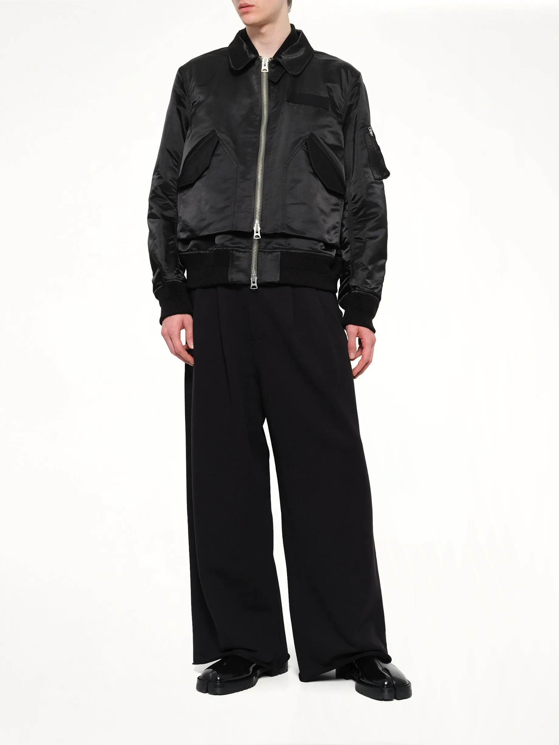 Cotton Nylon Twill Blouson in Black sold by MARAIS product image thumbnail 4