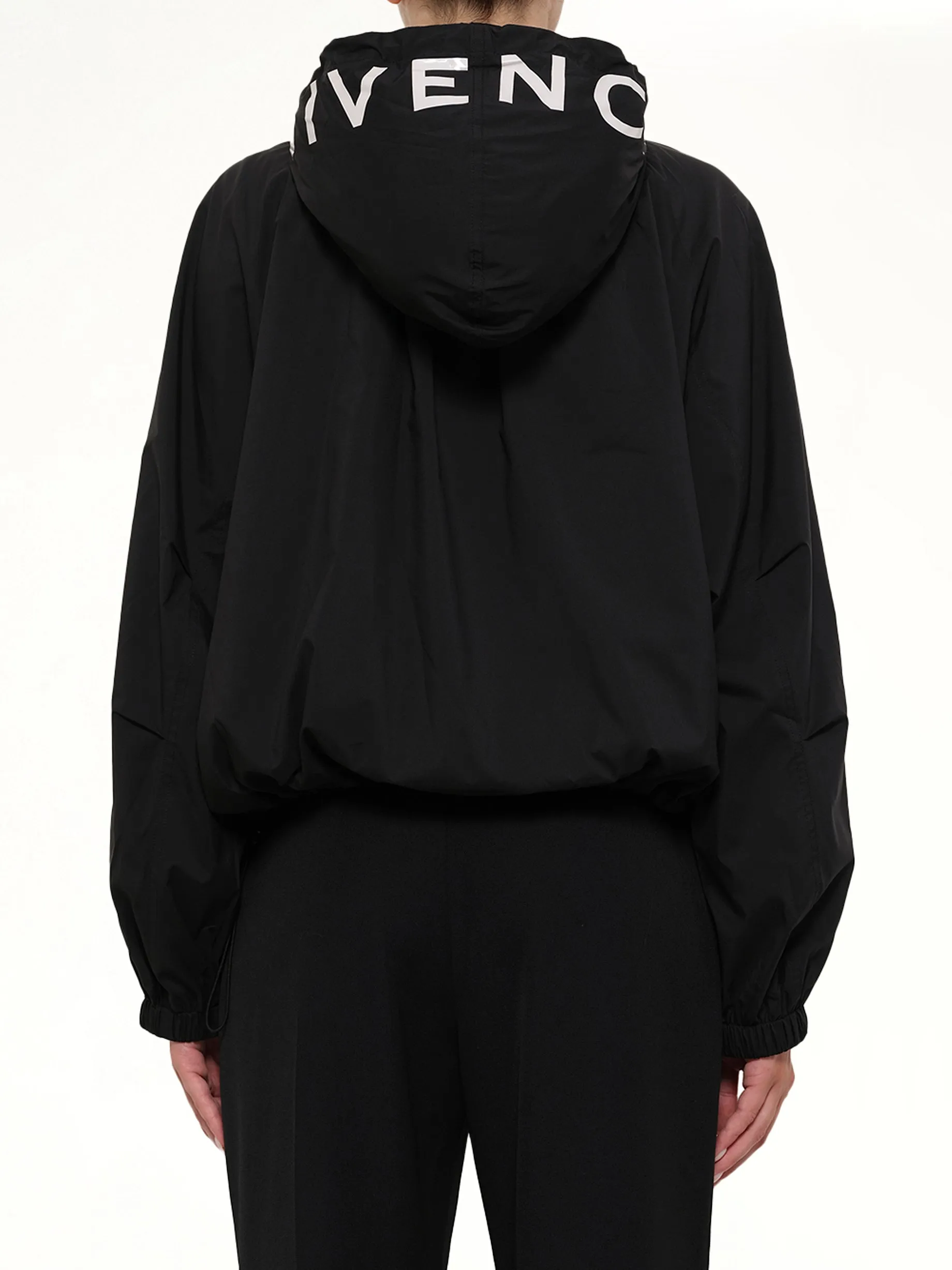 Hood Windbreaker in Black sold by MARAIS product image thumbnail 3
