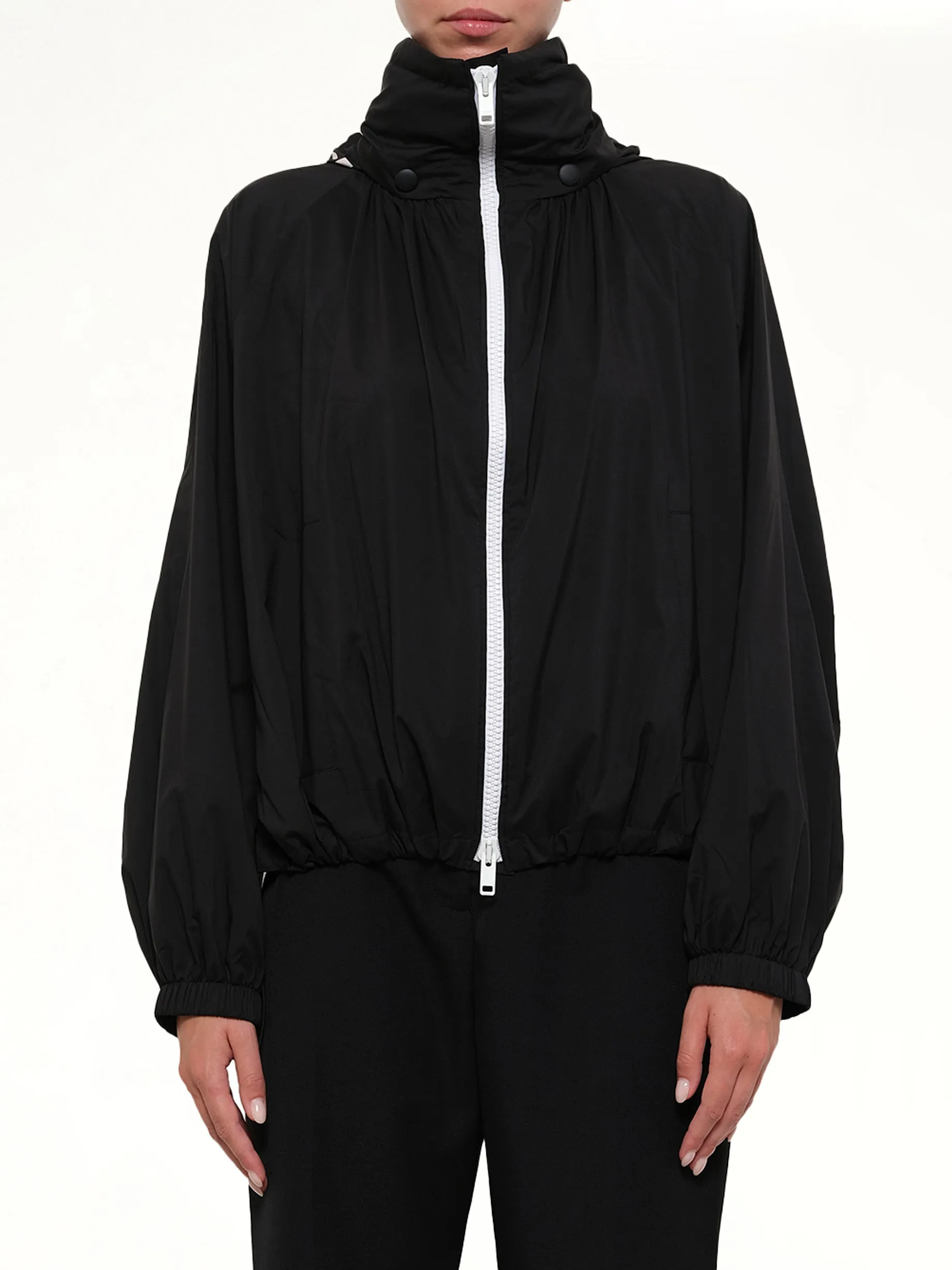 Hood Windbreaker in Black sold by MARAIS