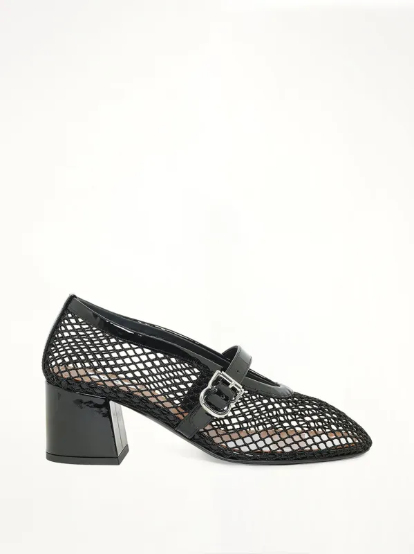Fishnet Pumps H55 in Black made by Alaia
