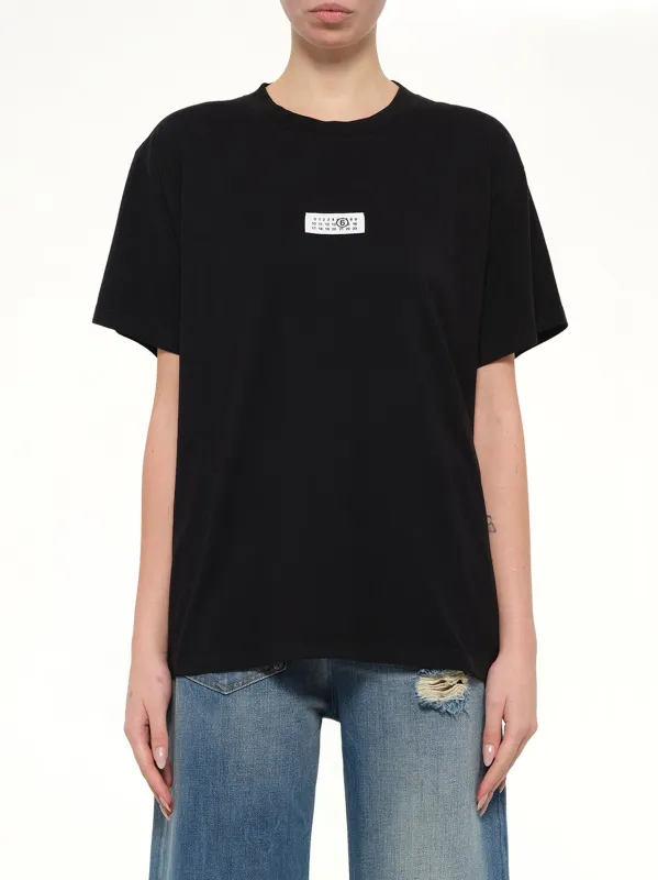 MM6 Patch T-Shirt in Black made by Maison Margiela