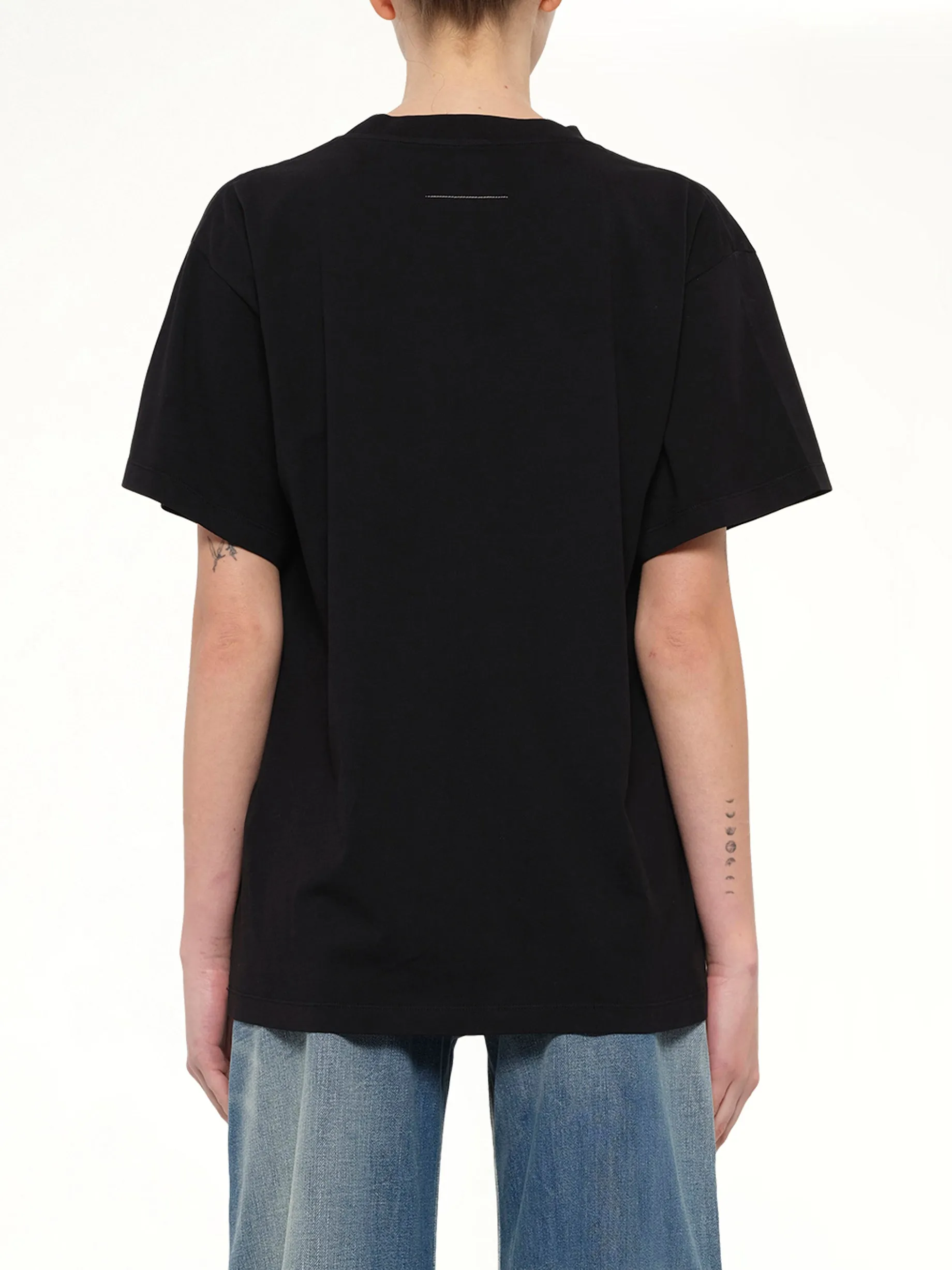 MM6 Patch T-Shirt in Black sold by MARAIS product image thumbnail 5