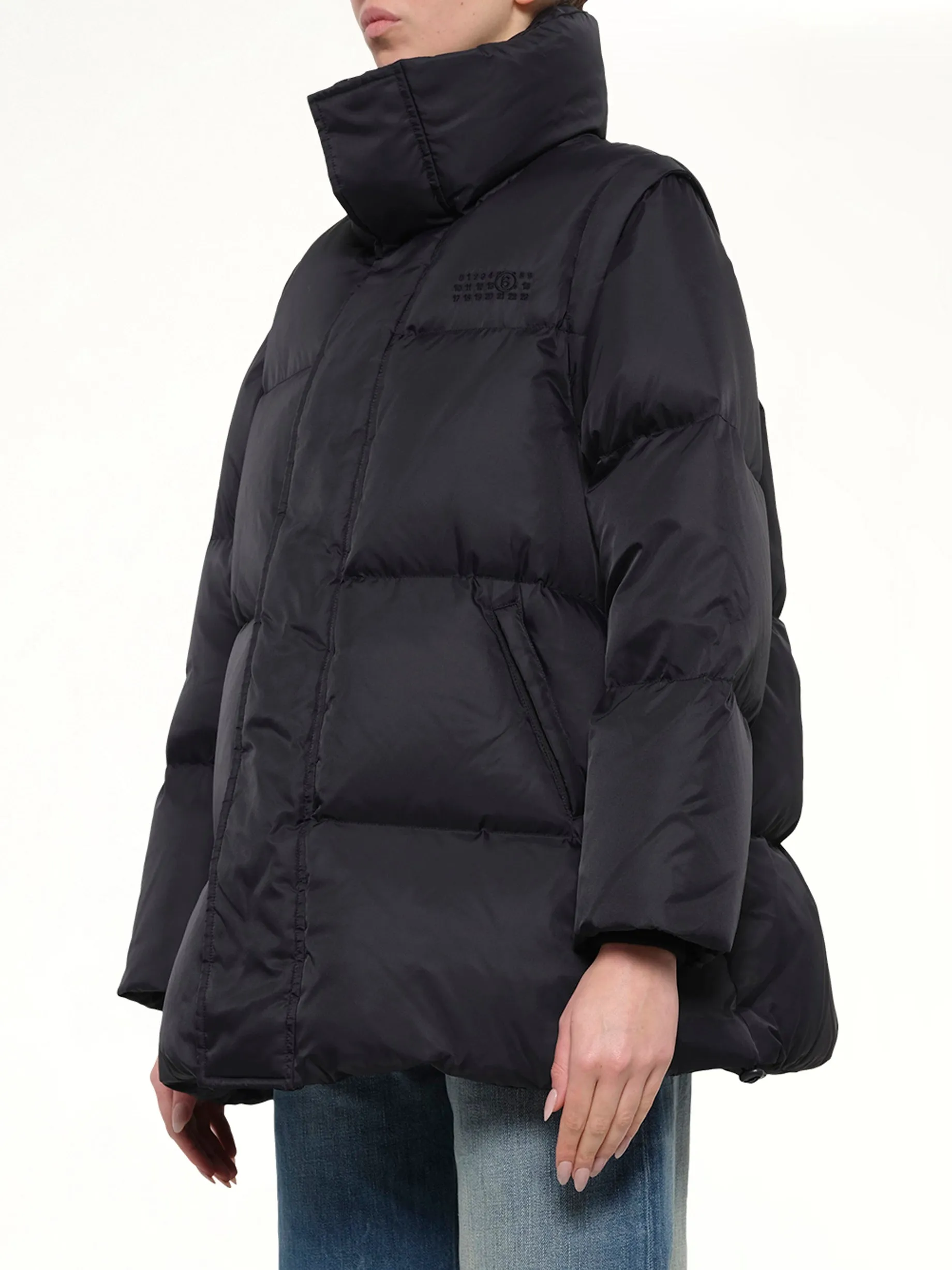 Nylon Puffer in Black sold by MARAIS product image thumbnail 3