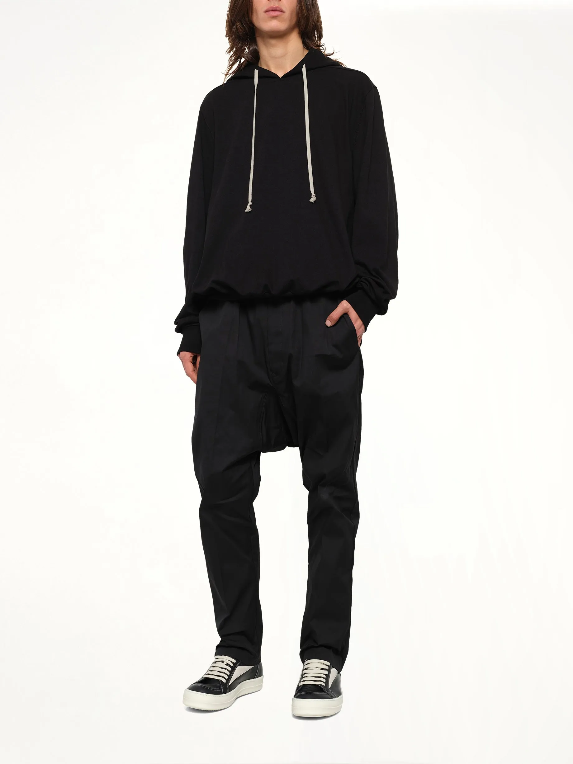 Heavy Jersey Hoodie in Black sold by MARAIS product image thumbnail 4
