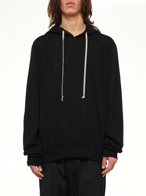 Heavy Jersey Hoodie in Black made by Rick Owens