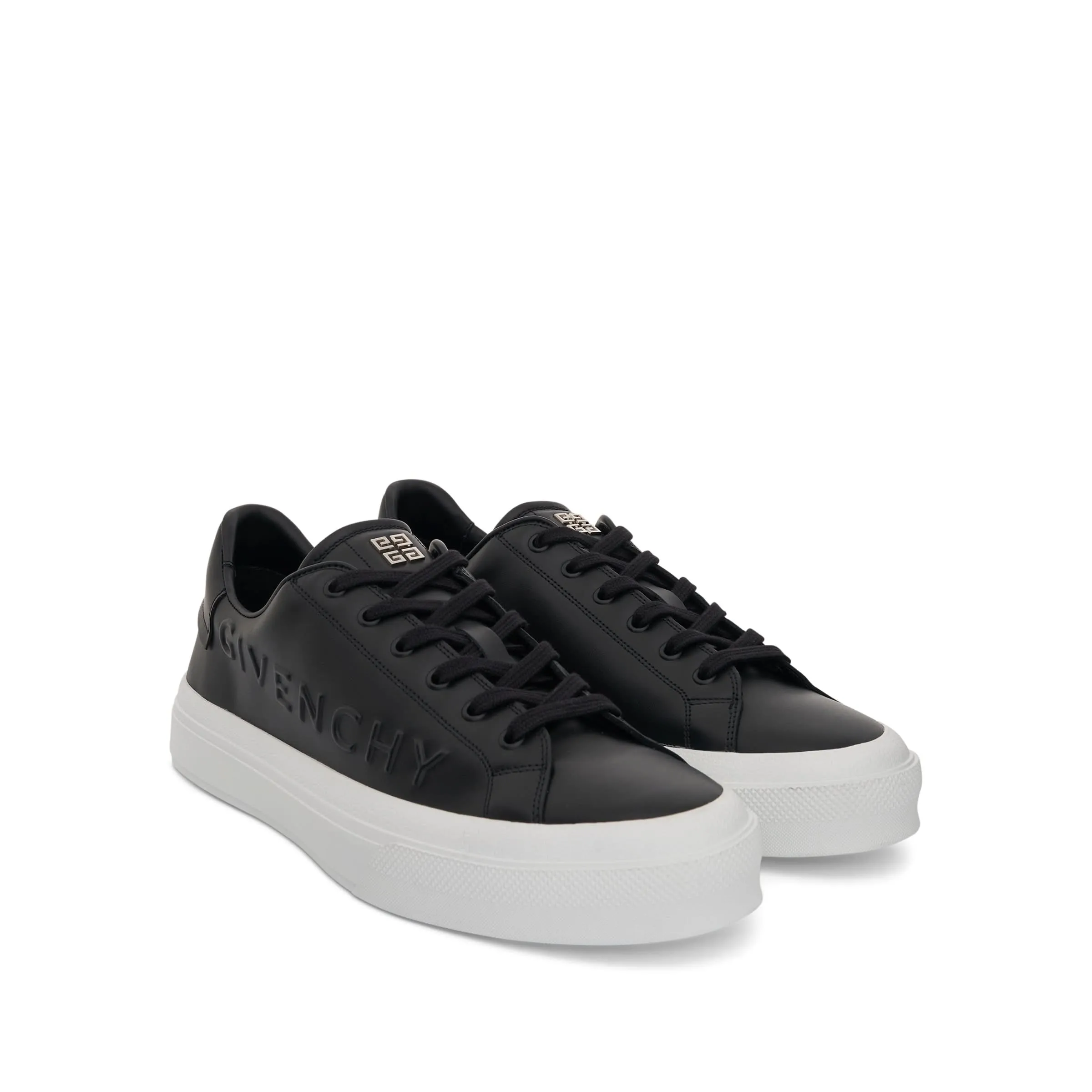 City Sport Sneaker with Embossed Logo in Black sold by MARAIS product image thumbnail 2
