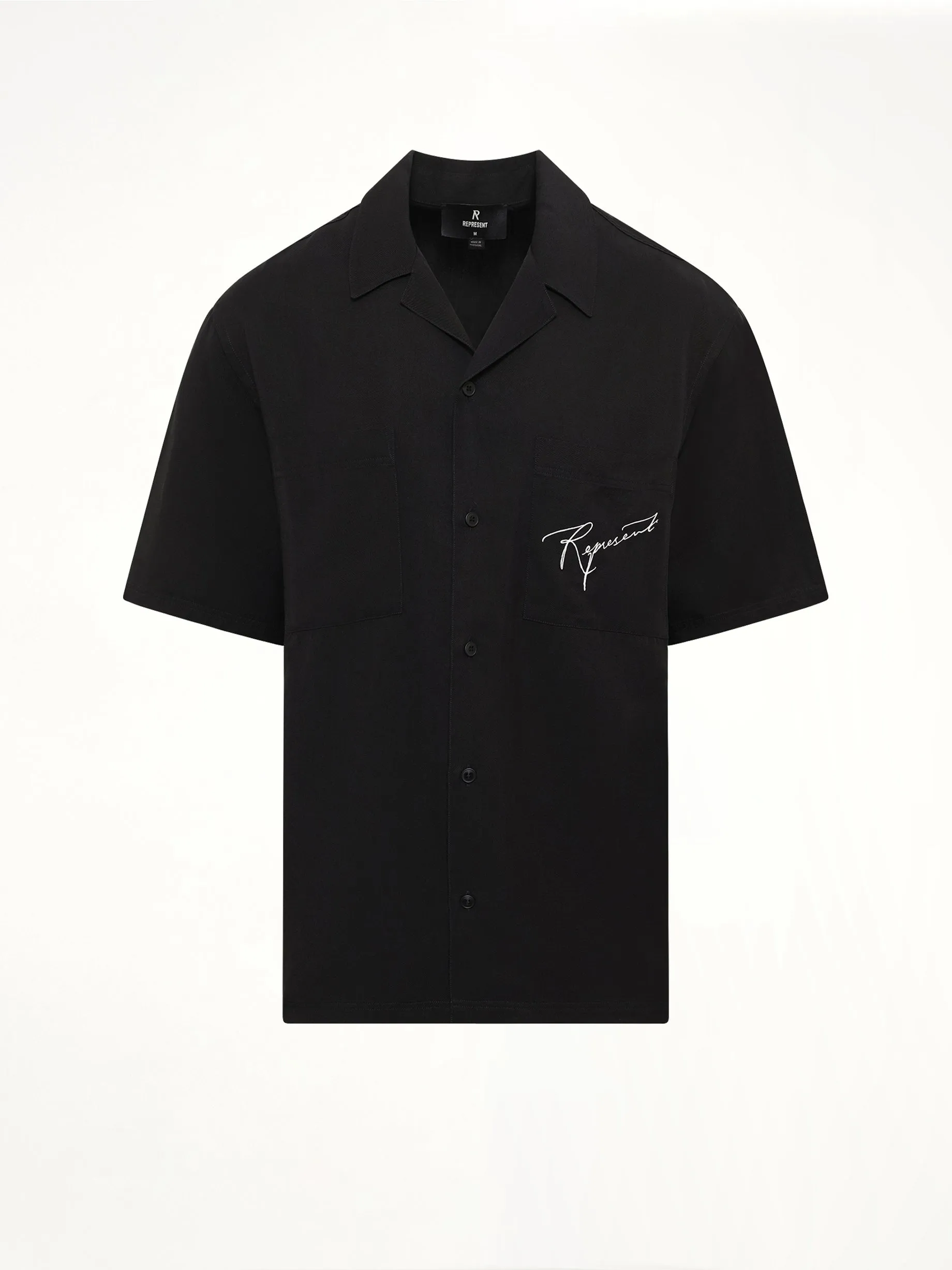 Love And Kisses Resort Shirt in Jet Black sold by MARAIS product image thumbnail 2