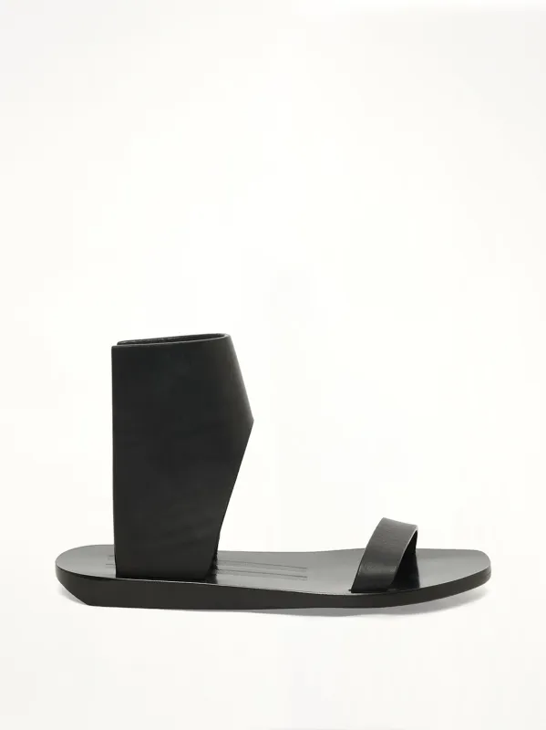 Low Sandal in Black made by Rick Owens