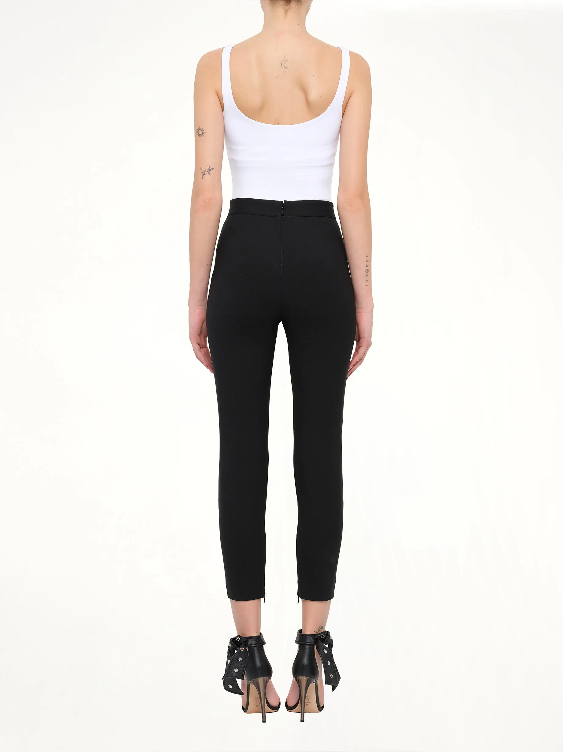 Alexander McQueen Wool Pants in Black sold by MARAIS product image thumbnail 4