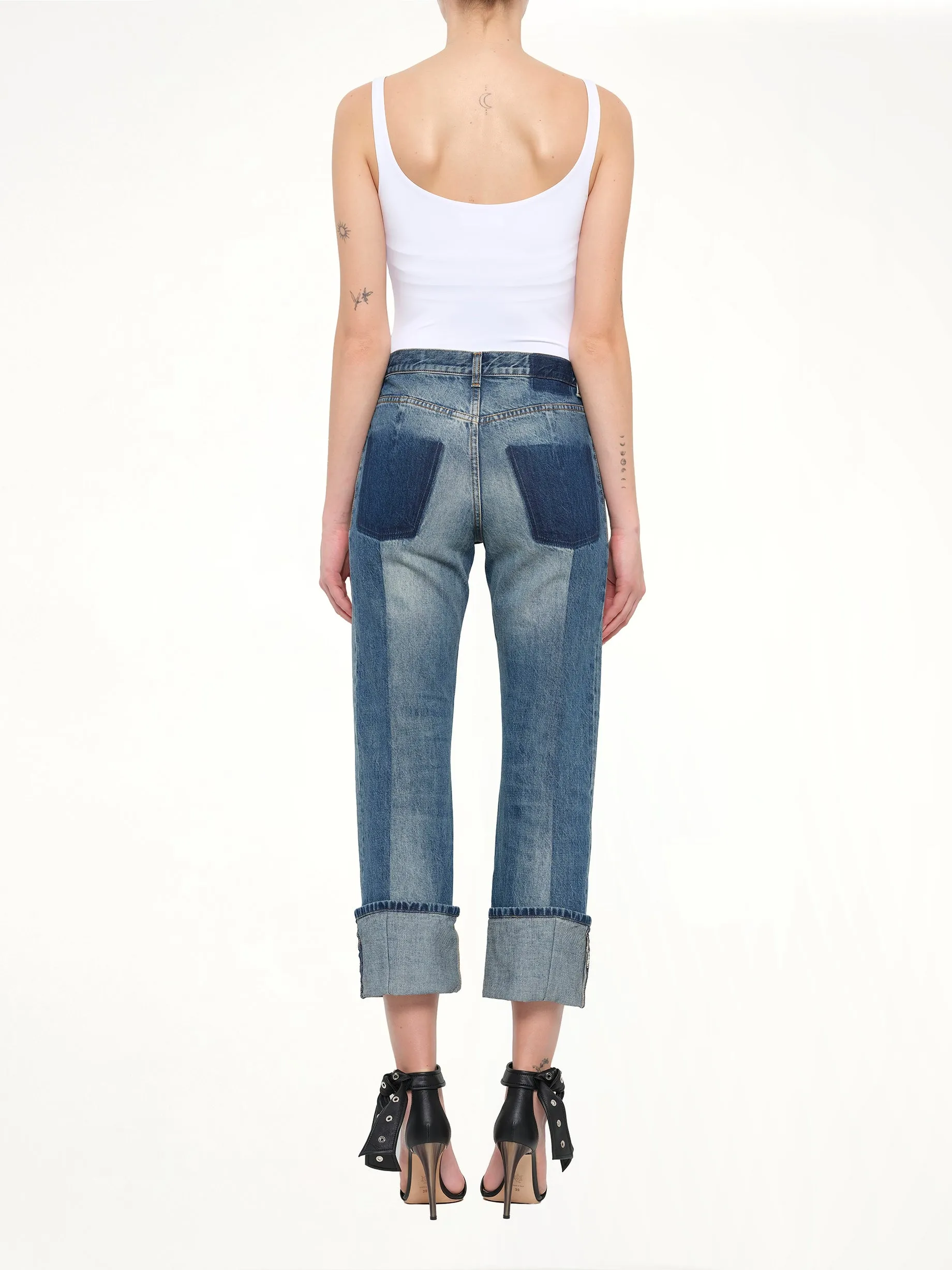 Alexander McQueen Pants in Blue sold by MARAIS product image thumbnail 4