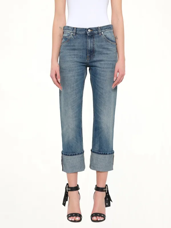 Alexander McQueen Pants in Blue made by Alexander McQueen