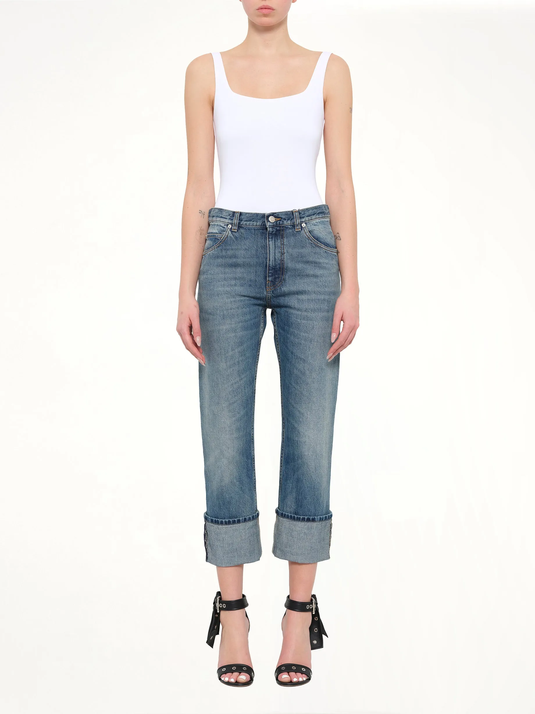 Alexander McQueen Pants in Blue sold by MARAIS product image thumbnail 2