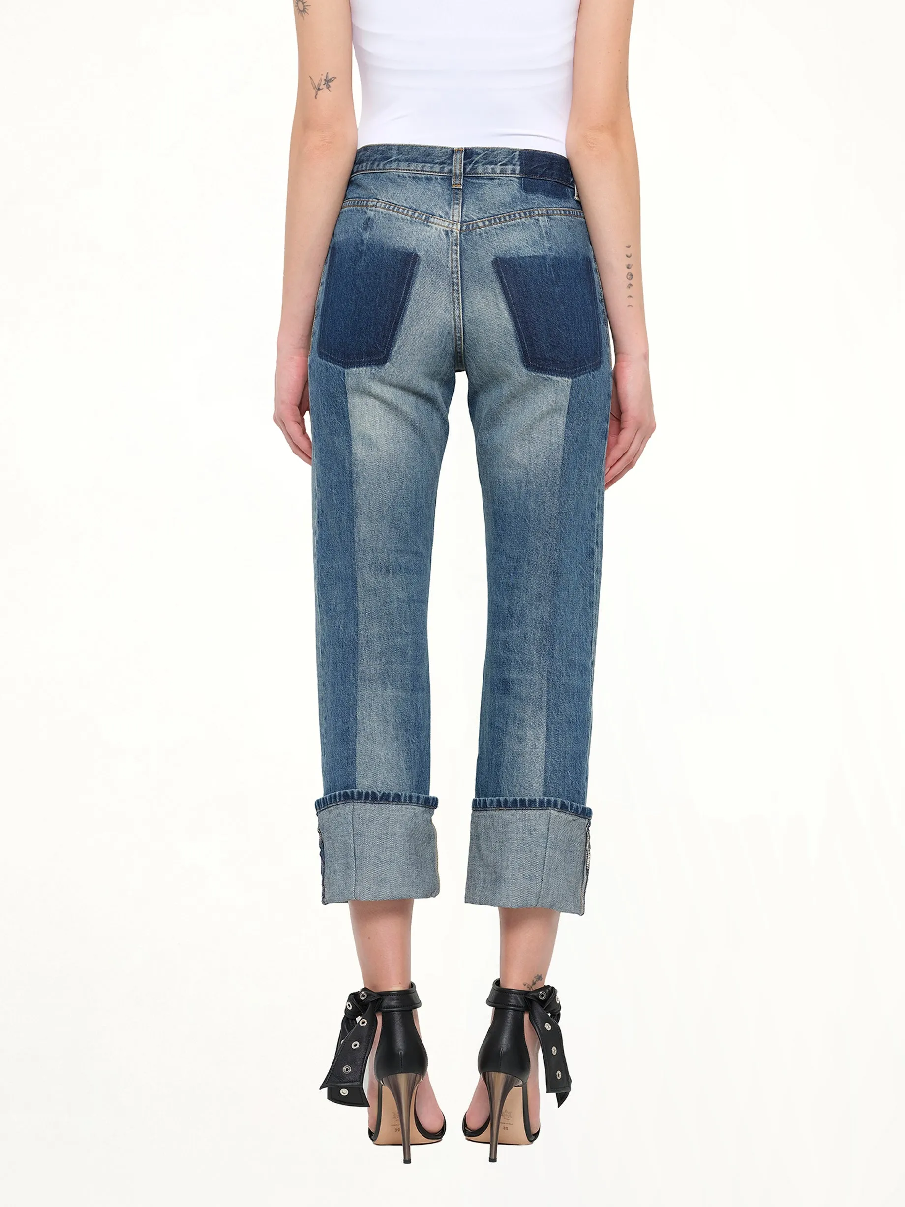 Alexander McQueen Pants in Blue sold by MARAIS product image thumbnail 3